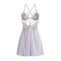Shinyyep Sheer Lace Strappy Nightgown